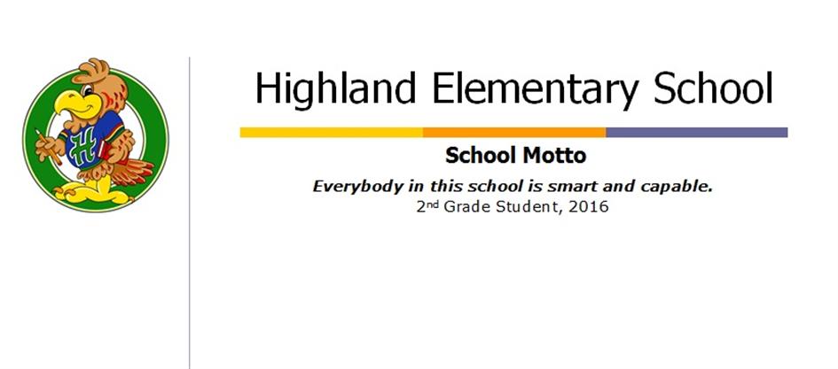 Splash page for K-6 Elementary website